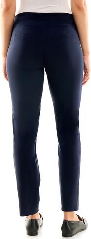 Zac & Rachel Women's Petite Millennium Fabric Pull-On Slim Leg Pant, Navy Blazer, 14P in Saudi Arabia