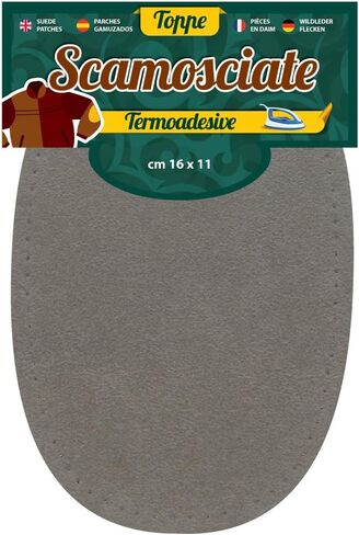 6 Pairs Mock Suede Iron-On Patches, 6"x4", Ideal for Repairing Trousers, Jackets and Shirts, Unalterable Dyes, Multipack 6 Pairs, Beige, Walnut & Light Beige in Saudi Arabia