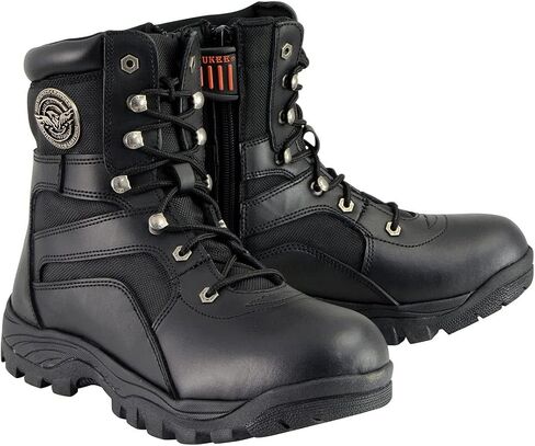 Milwaukee Leather Men's Premium Leather Swat Style-Tactical Lace-Up Biker Boots | MBM in Saudi Arabia