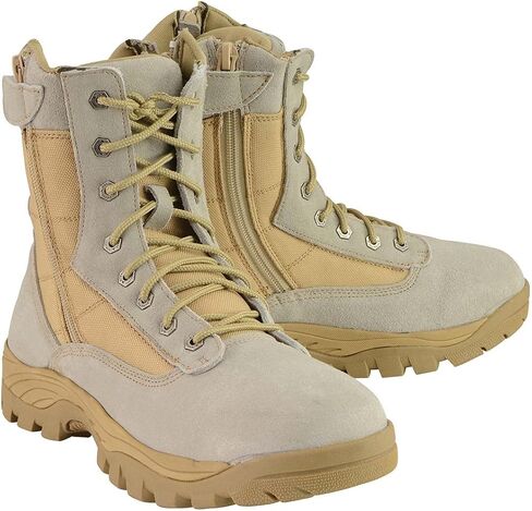 Milwaukee Leather Men's Premium Leather Swat Style-Tactical Lace-Up Biker Boots | MBM in Saudi Arabia