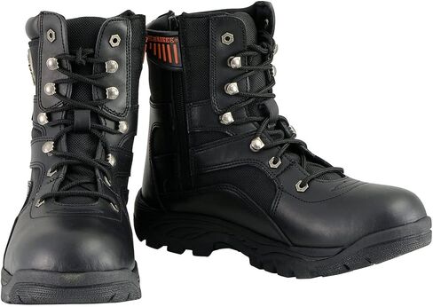 Milwaukee Leather Men's Premium Leather Swat Style-Tactical Lace-Up Biker Boots | MBM in Saudi Arabia
