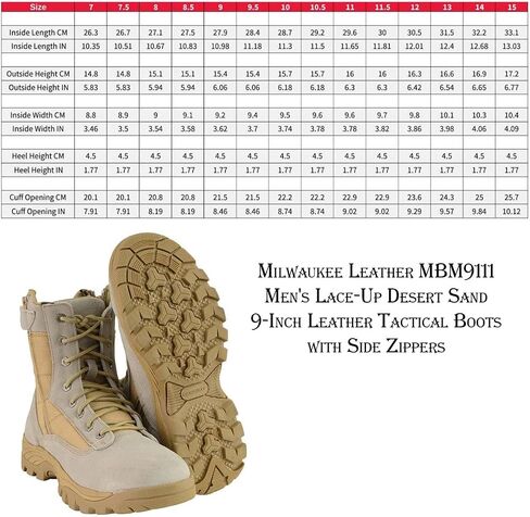 Milwaukee Leather Men's Premium Leather Swat Style-Tactical Lace-Up Biker Boots | MBM in Saudi Arabia