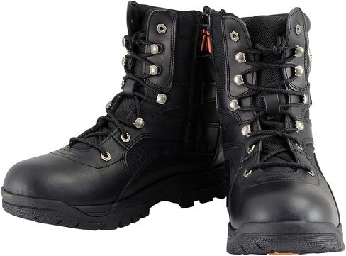 Milwaukee Leather Men's Premium Leather Swat Style-Tactical Lace-Up Biker Boots | MBM in Saudi Arabia