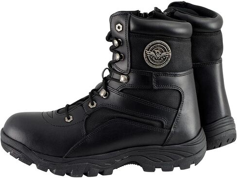 Milwaukee Leather Men's Premium Leather Swat Style-Tactical Lace-Up Biker Boots | MBM in Saudi Arabia