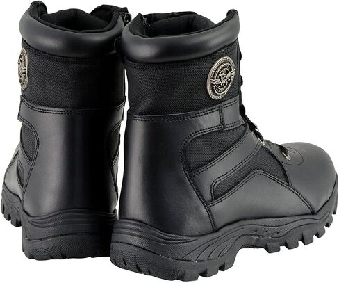Milwaukee Leather Men's Premium Leather Swat Style-Tactical Lace-Up Biker Boots | MBM in Saudi Arabia