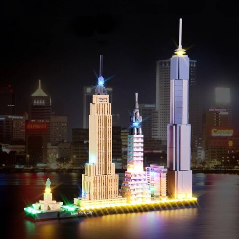 LED Light Kit for Lego Architecture New York City, Compatible with Lego 21028, Lighting Your Toy for Architecture New York City - Without Model (Not Include Lego Set) in Saudi Arabia