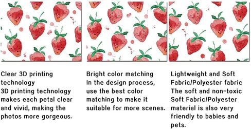 Red Strawberry Backdrops Supplies for Girls Birthday Party Cute Strawberry Photo Background Cake Table Decoration Strawberry Theme Party Decoration Inside or Outside 7x5ft in Saudi Arabia