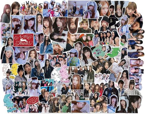 95 قطعة من ملصقات الكمبيوتر المحمول ألبوم جديد Kpop البضائع حزمة ديكورات الكمبيوتر للهاتف بطاقة الأمتعة الصورة in Kuwait
