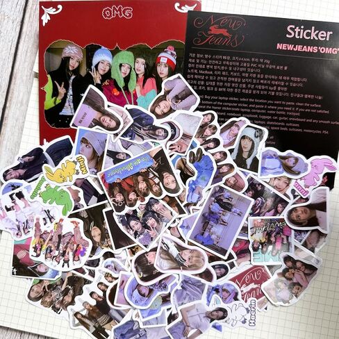 95 قطعة من ملصقات الكمبيوتر المحمول ألبوم جديد Kpop البضائع حزمة ديكورات الكمبيوتر للهاتف بطاقة الأمتعة الصورة in Kuwait