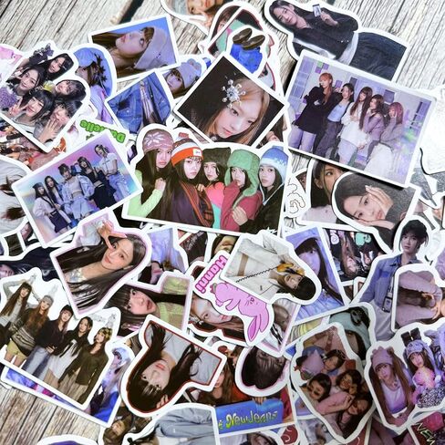95 قطعة من ملصقات الكمبيوتر المحمول ألبوم جديد Kpop البضائع حزمة ديكورات الكمبيوتر للهاتف بطاقة الأمتعة الصورة in Kuwait