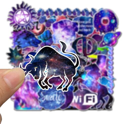 ملصقات نمط المجرة للفتيات ملصقات كوكبة حلم السماء سلسلة نجوم هاراجوكو الساطعة مجموعة ملصقات 35 قطعة من الفينيل لزجاجة المياه والدراجات النارية والدراجات وألواح التزلج والأمتعة in Kuwait