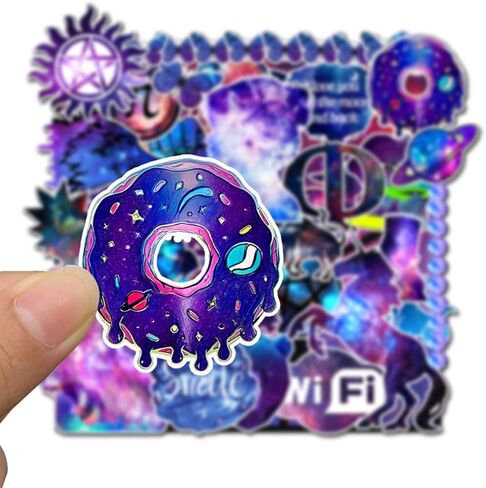 ملصقات نمط المجرة للفتيات ملصقات كوكبة حلم السماء سلسلة نجوم هاراجوكو الساطعة مجموعة ملصقات 35 قطعة من الفينيل لزجاجة المياه والدراجات النارية والدراجات وألواح التزلج والأمتعة in Kuwait