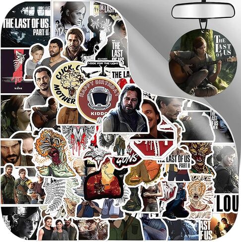 ملصقات Last of Us The Merchandise 110 قطعة مع معطرات الهواء Ellie، ملصق مقاوم للماء هدية لتزيين زجاجة المياه وملصق الكمبيوتر المحمول والسيارة والجيتار ولوح التزلج للأطفال والمراهقين والبالغين من محبي الألعاب in Kuwait