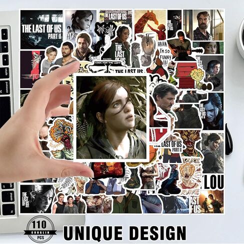 ملصقات Last of Us The Merchandise 110 قطعة مع معطرات الهواء Ellie، ملصق مقاوم للماء هدية لتزيين زجاجة المياه وملصق الكمبيوتر المحمول والسيارة والجيتار ولوح التزلج للأطفال والمراهقين والبالغين من محبي الألعاب in Kuwait