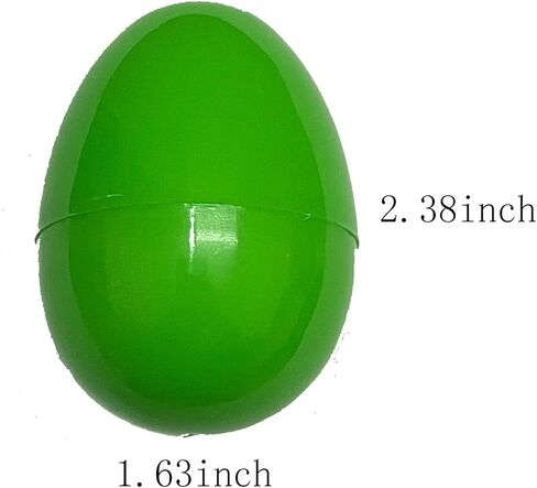 20 قطعة من البلاستيك القابل للتعبئة لحفلات صيد بيض عيد الفصح - بيض بلاستيكي بألوان متنوعة مقاس 2.5 سم in Kuwait