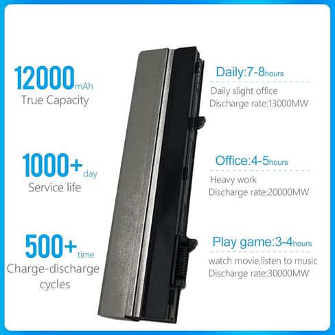 LQM® 11.1V 5200mAh بطارية كمبيوتر محمول جديدة لـ Dell Latitude E4300 E4310 0FX8X 312-0822 451-11495 453-10039 CP289 FM338 G805H HW898 XX337 YP463 in Kuwait