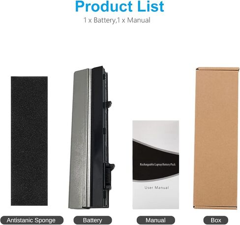 LQM® 11.1V 5200mAh بطارية كمبيوتر محمول جديدة لـ Dell Latitude E4300 E4310 0FX8X 312-0822 451-11495 453-10039 CP289 FM338 G805H HW898 XX337 YP463 in Kuwait