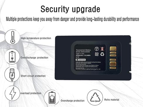بطارية بديلة بقدرة 5200 مللي أمبير في الساعة من CS لماسح الباركود Datalogic Skorpio X3 Skorpio X4، تناسب الجزء رقم BT-0016 94ACC0046 94ACC0048 3.7 فولت in Saudi Arabia
