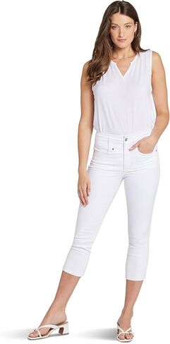 كابري NYDJ نسائي عالي الارتفاع Ami سكيني، أبيض بصري in Kuwait