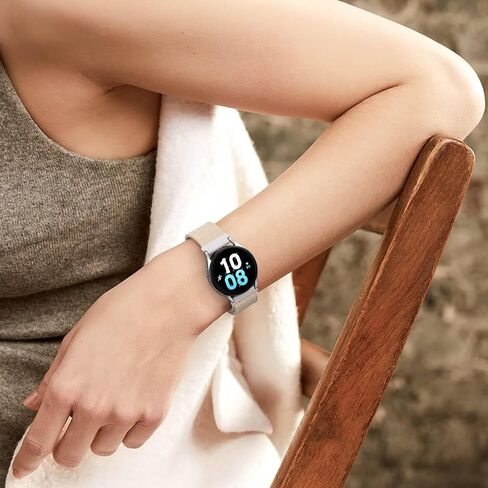 20mm Braided Nylon Adjustable Band for Samsung Galaxy Watch 5/4/6/active 2 40mm 44mm/Galaxy Watch 5 Pro 45mm/Watch 4 Classic 42mm 46mm/Galaxy Watch 6 Classic 43mm 47mm,6Pack Wristband Sport Strap for Women Men in Saudi Arabia