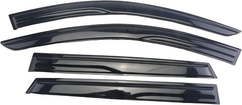 واقيات المطر السوداء الخارجية لسيارة 2021 2022 2023 Hyundai Tucson، منحرفات النوافذ الجانبية المتينة in Saudi Arabia