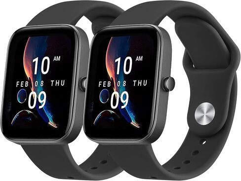 2 حزمة من الأربطة لـ Amazfit Bip 3 / Bip 3 Pro / Bip U Pro / Bip / Bip Lite / Bip S / Bip S lite / Bip U، حزام ساعة بديل رياضي من السيليكون الناعم سريع التحرير 20 مم لـ Amazfit GTS 4 / GTS 4 Mini / GTS 3 / GTS 2 / GTS 2e / GTS 2 mini / GTS ساعة ذكية Wom in Saudi Arabia