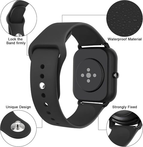 2 حزمة من الأربطة لـ Amazfit Bip 3 / Bip 3 Pro / Bip U Pro / Bip / Bip Lite / Bip S / Bip S lite / Bip U، حزام ساعة بديل رياضي من السيليكون الناعم سريع التحرير 20 مم لـ Amazfit GTS 4 / GTS 4 Mini / GTS 3 / GTS 2 / GTS 2e / GTS 2 mini / GTS ساعة ذكية Wom in Saudi Arabia