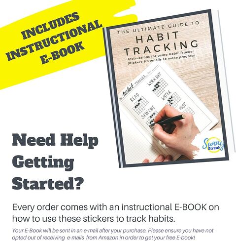 ملصقات مخطط تعقب العادة - × 24 ورقة ملصقات للعادة - لوازم يومية لتتبع الماء والنوم والأهداف والإنتاجية والامتنان والمزاج والمزيد - تعقب العادات الأسبوعية والشهرية in Kuwait
