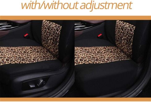 AUTOFAN Leopard Car Seat Covers Full Set with Steering Wheel Cover 2 Seat Belt Pads, Cheetah Print Seat Covers for Cars for Women,Airbag Compatible,Universal Fits for Cars,SUV,Truck in Saudi Arabia