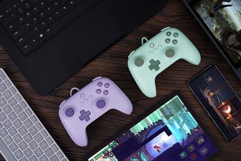 8Bitdo Ultimate C Wired Controller with Trobo Function and Rumble Vibration for PC Windows, Android, Steam Deck & Raspberry Pi (Lilac Purple) in Saudi Arabia
