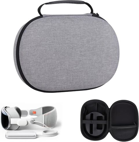 حقيبة حمل متوافقة مع سماعات Apple Vision Pro VR وملحقات وحدات التحكم باللمس، وحقيبة صلبة للسفر والتخزين in Kuwait
