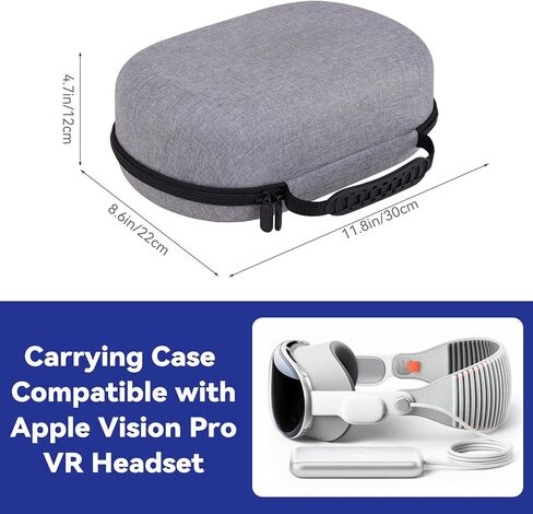 حقيبة حمل متوافقة مع سماعات Apple Vision Pro VR وملحقات وحدات التحكم باللمس، وحقيبة صلبة للسفر والتخزين in Kuwait
