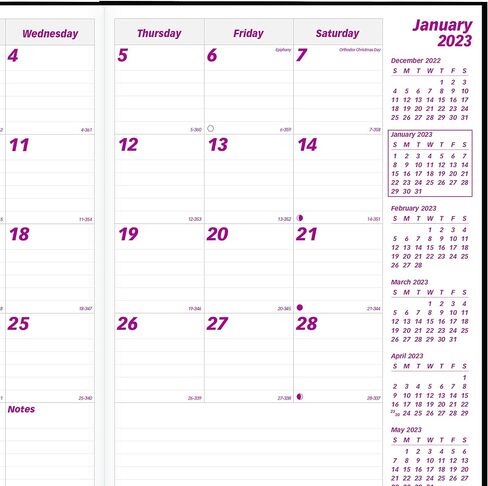 Brownline 2023 Essential Monthly Planner, 14 Months, December 2022 to January 2024, Stitched Binding, 10.75" x 8.5", Black (CB450.BLK-23) in Saudi Arabia