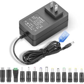 ALITOVE 12V Power Supply 4A AC/DC Adapter 100~240V 50-60hz 12 Volt Transformer Converter with 5.5 x 2.5mm DC Plug for LED Strip Lights CCTV Camera DVR NVR Wireless Routers Printer BT Speaker in Kuwait