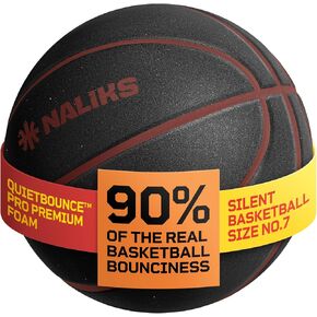 Exercise Balls: Silent Basketball w/ 90% Original Bounciness | 29.5″ Indoor Basketball, NBA Size No.7, 12.7 Oz Airless Basketball: Foam Basketball Indoor, Silent Ball w/Genuine Grooves, Color in Saudi Arabia