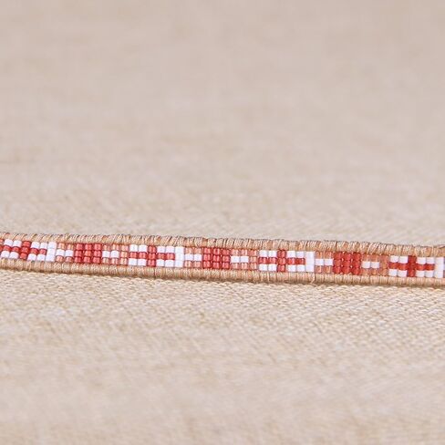 KELITCH Boho Seed Beaded Bracelets Leather Wrap Bracelet Women Handmade Bangle Bracelets in Saudi Arabia