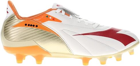 Diadora Maximus Elite ITA T SLX Men's Firm Ground Soccer Shoe - Premium Leather, Reversible Tongue, Ultra-Light Outsole, Crafted in Italy in Saudi Arabia