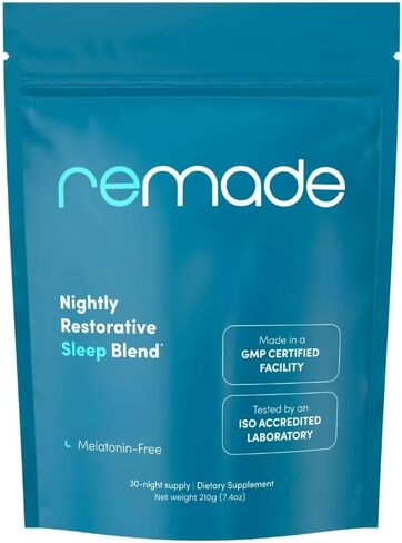 Remade Natural Sleep Aid Without Melatonin - Ashwagandha, L Theanine, Apigenin, Glycine in Saudi Arabia