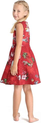 Girl Hawaiian Vintage Fit and Flare Dress in Christmas Santa in Hawaii in Saudi Arabia