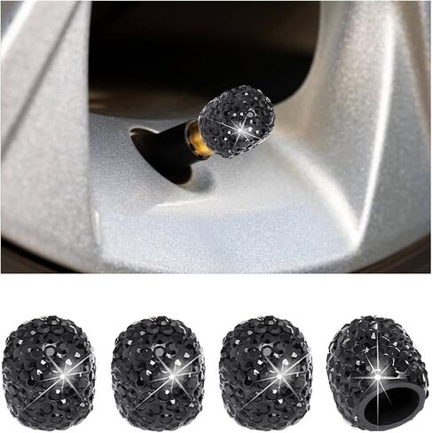 4 PCS CAR CAR CAR EDALVE CAP ، CRISTAL RHINESTONE AUTOMOTIVE TIRE RAME COPER COVER COVER ، غطاء صمام العجلة المتلألئ غبارًا للديكور ، إكسسوارات السيارات الشاملة (الأرجواني) in Saudi Arabia