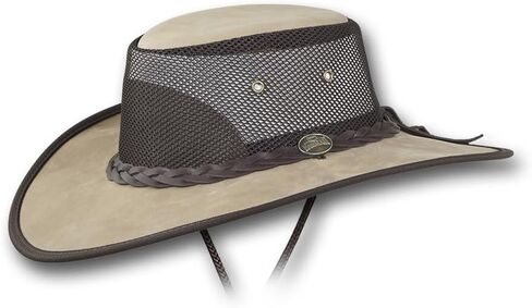 Wide Brim Foldaway Bronco Cooler Leather Hat - Item 2080 in Kuwait