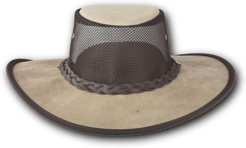 Wide Brim Foldaway Bronco Cooler Leather Hat - Item 2080 in Kuwait