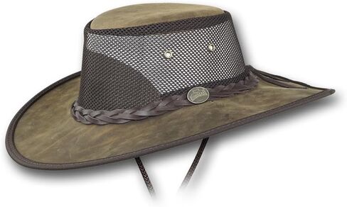 Wide Brim Foldaway Bronco Cooler Leather Hat - Item 2080 in Kuwait