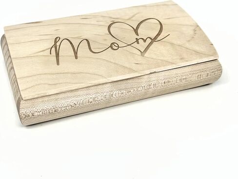 Personalized Wooden Keepsake Box - Handmade in USA - Wood Art Artisan Trinket Box - Original Engraved Keepsake Box Organizer - A Great Personalized Gift for Your Loved Ones in Saudi Arabia