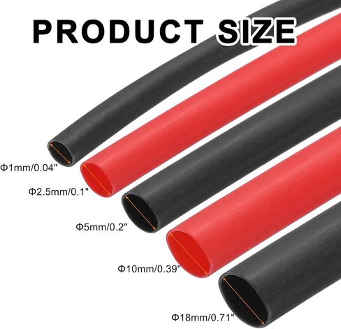 uxcell Heat Shrink Tubing 5/16"(8mm) Dia 12.5mm Flat Width 5m 2:1 Heat Shrink Tube Wire Wrap Clear in Saudi Arabia