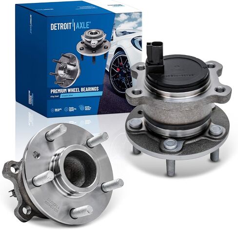 Detroit Axle - Rear 2pc Wheel Bearing Hubs for 13-18 Ford C-Max, 13-19 Escape, 15-19 Lincoln MKC, 2 Wheel Bearing & Hubs Assembly 2013 2014 2015 2016 2017 2018 2019 Replacement in Saudi Arabia