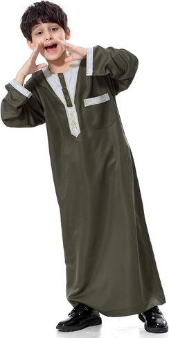 الأولاد المسلمين ثوب الفستان العربي للأولاد مسلم كرمانا رامضان عيد الاطفال in Saudi Arabia