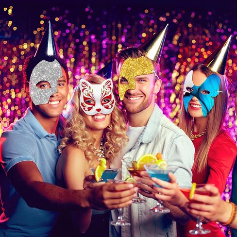 قناع تنكري أبيض فارغ للنساء DIY قابلة للطلاء إيرل الفراشات الورق قناع الوجه لوزارة Mardi Gras Dance Halloween Party Craft 15pcs in Saudi Arabia