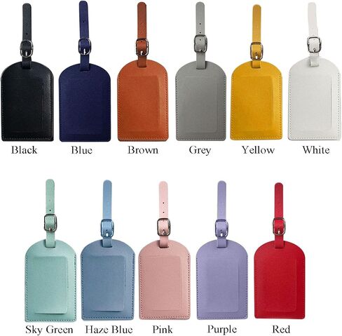 Luggage Tag ID Label Tags Travel Essentials Name Tags for Suitcases and Bags（12colors） in Kuwait
