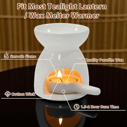 Tea Lights Candles Bulk - 32 Pcs Tealight Candles Tea Candle Lights with Cotton Wick Mini Candle Set for Home,Shabbat,Wedding,Emergencies,Christmas,Halloween in Saudi Arabia